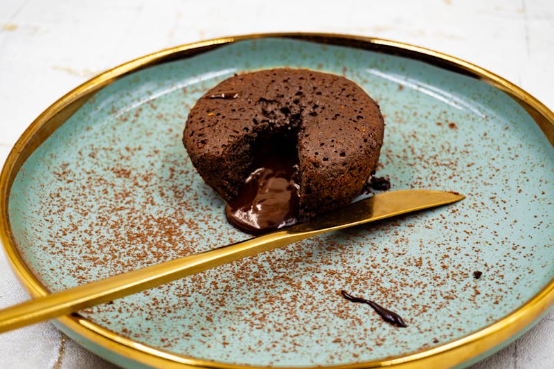 Chocolate Lava Brownie warm dessert