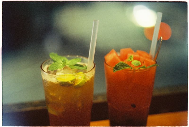 Fresh Lemonade with mint drink